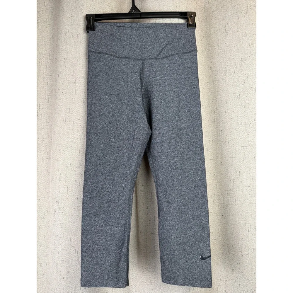 Nike Legend Dri-FIT Capri‎ Leggings Womens Medium Charcoal Grey Excellent Crop